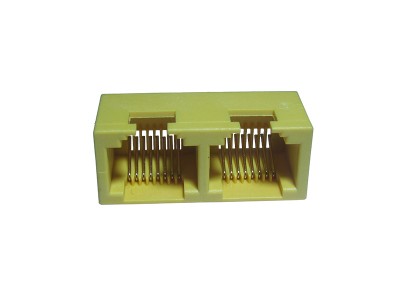 Mini. RJ45 Receptacle 1X2